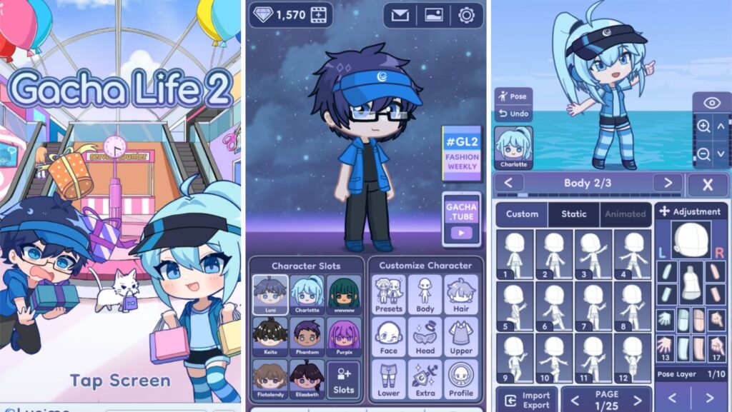 Gacha Life 2 te permite desarrollar tu creatividad visual con personajes y escenarios únicos